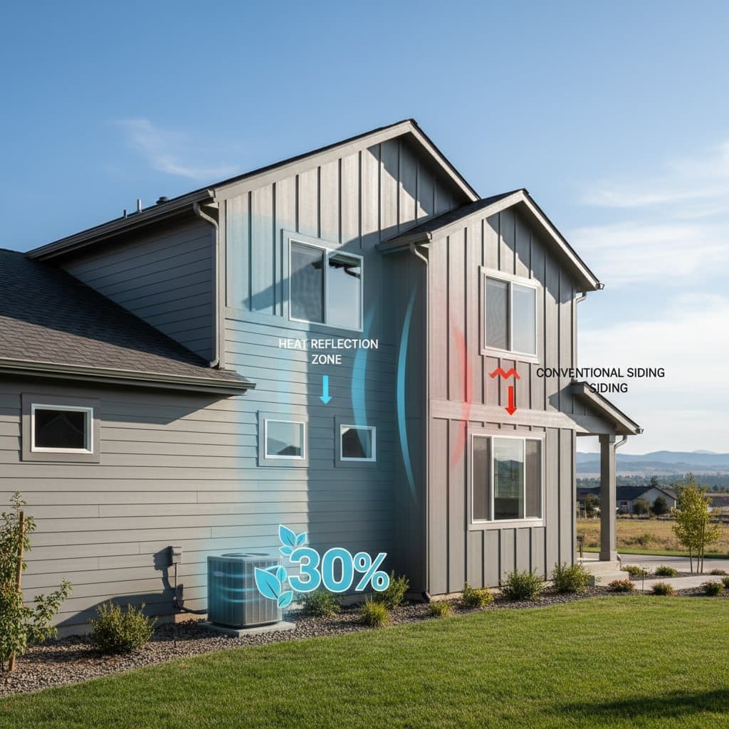 Featured image for Cut AC Bills 30% with Heat-Reflective Siding
