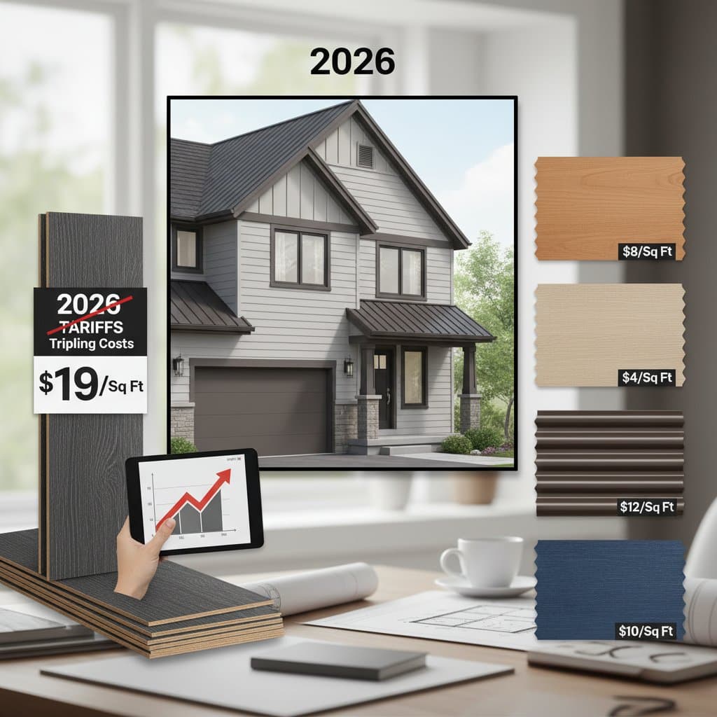 Featured image for Tariffs Push Fiber Cement to $19/Sq Ft: Cheaper Options