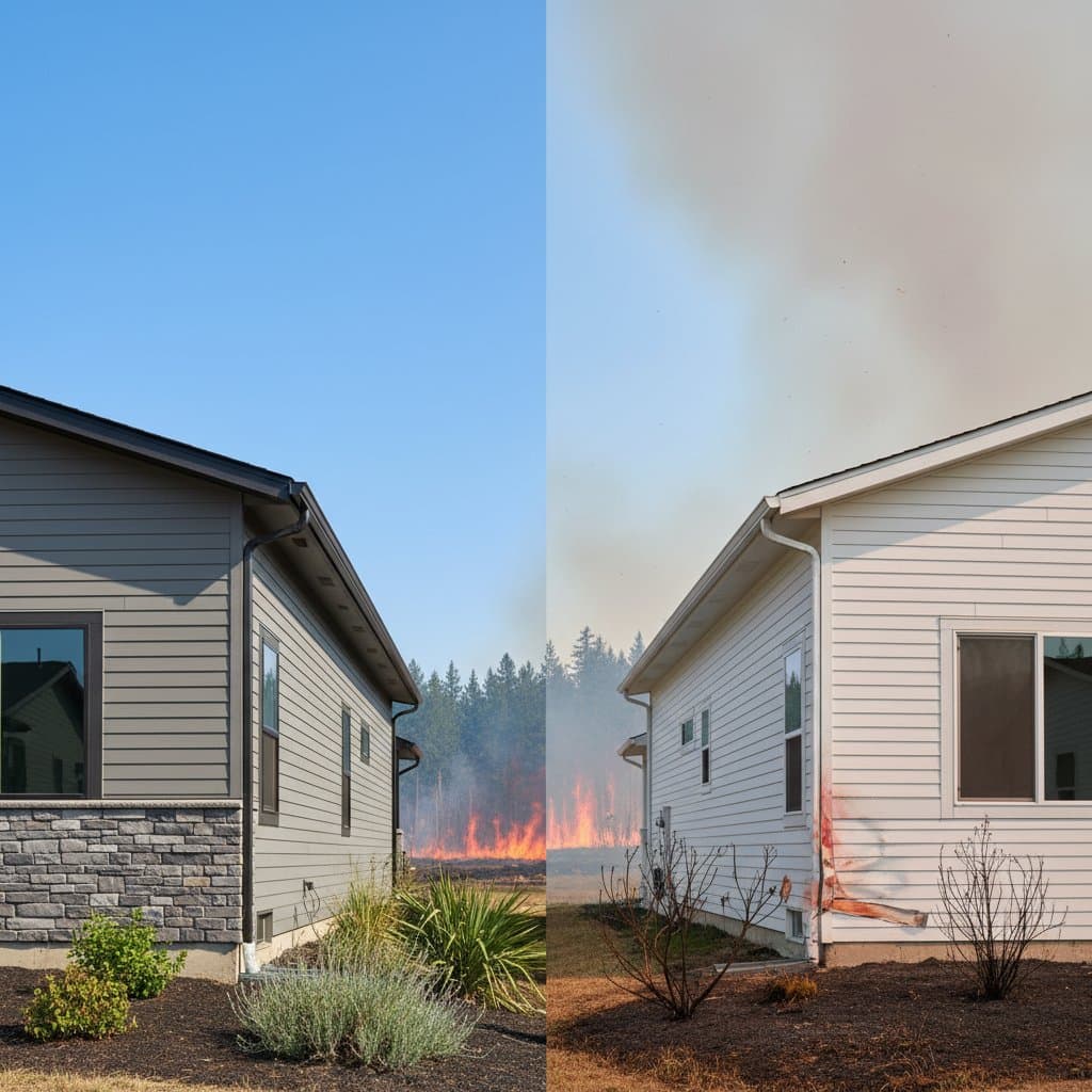 Image for Fiber Cement Beats Vinyl in Fire-Prone Areas
