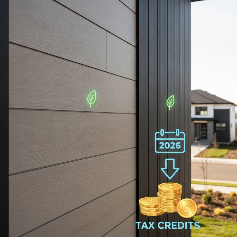 Featured image for New 2026 Tax Credits Cut Siding Costs 10-30%