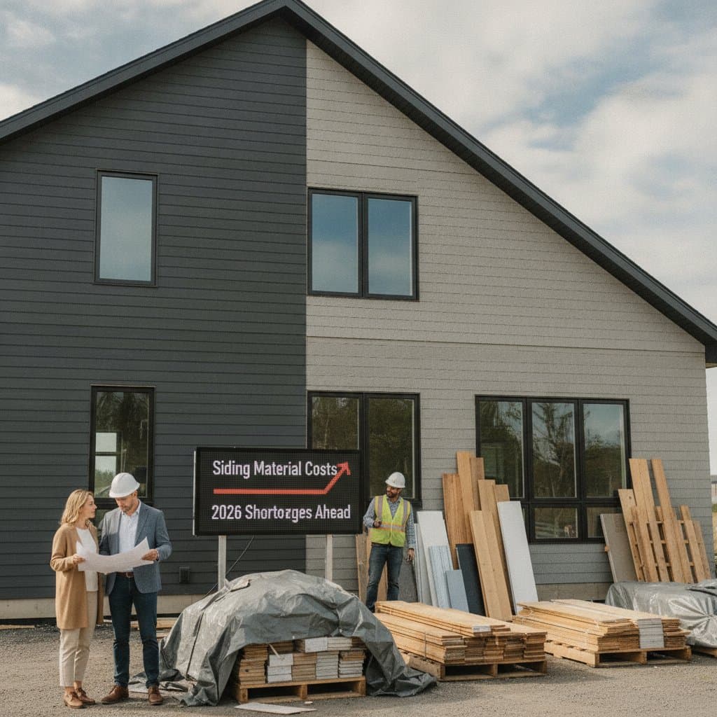 Image for Siding Costs Jump 30% as 2026 Shortages Loom