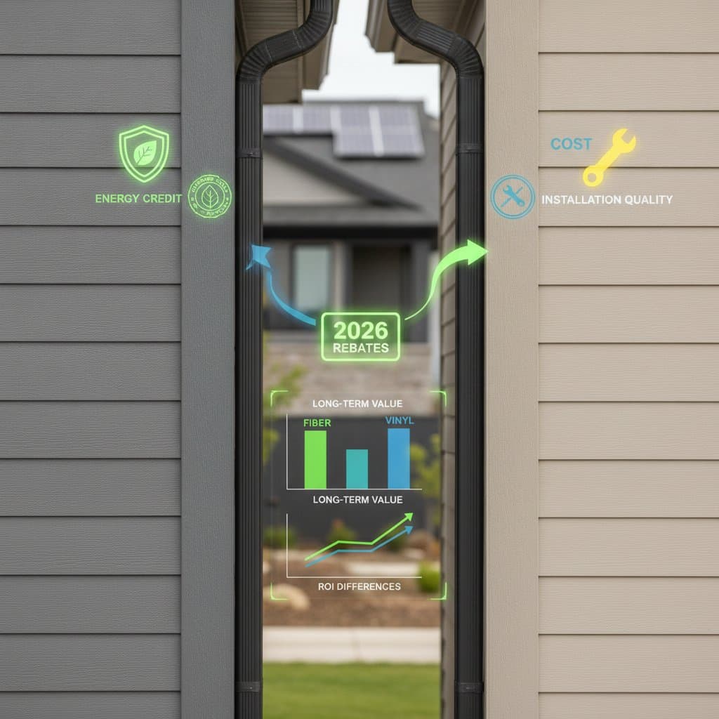 Image for 2026 Rebates Reshape Fiber Cement vs Vinyl Costs