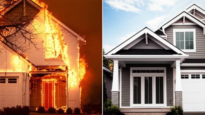 Featured image for Why Fiber Cement Survives Fires That Melt Vinyl