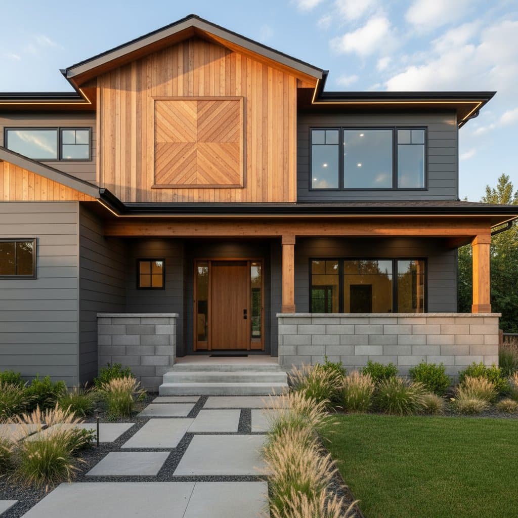Featured image for Mix Wood and Fiber Cement for Siding Wins