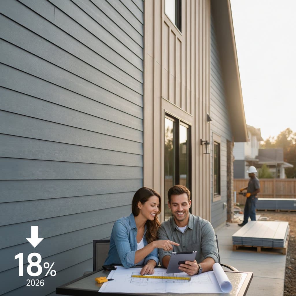 Featured image for Fiber Cement Siding Prices Drop 18% in 2026